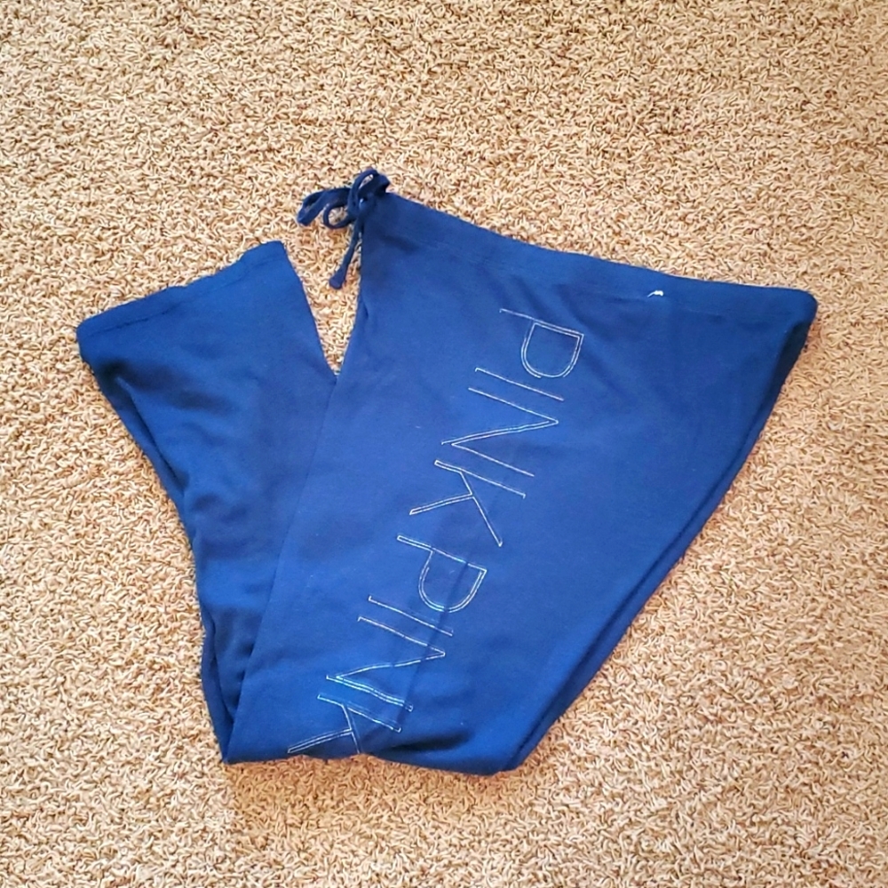PINK by VS navy sweats. EUC size L.